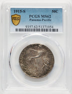 1915-S 50C Panama-Pacific Commemorative Silver PCGS MS62