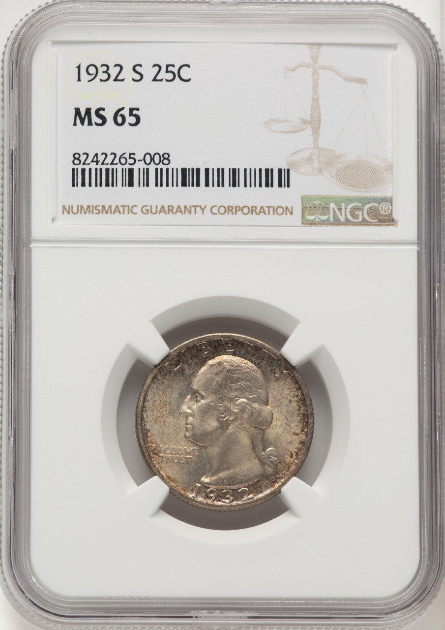 1932-S 25C Washington Quarter NGC MS65 (772874006)