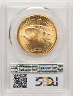1925 $20 Saint-Gaudens Double Eagle PCGS MS66+