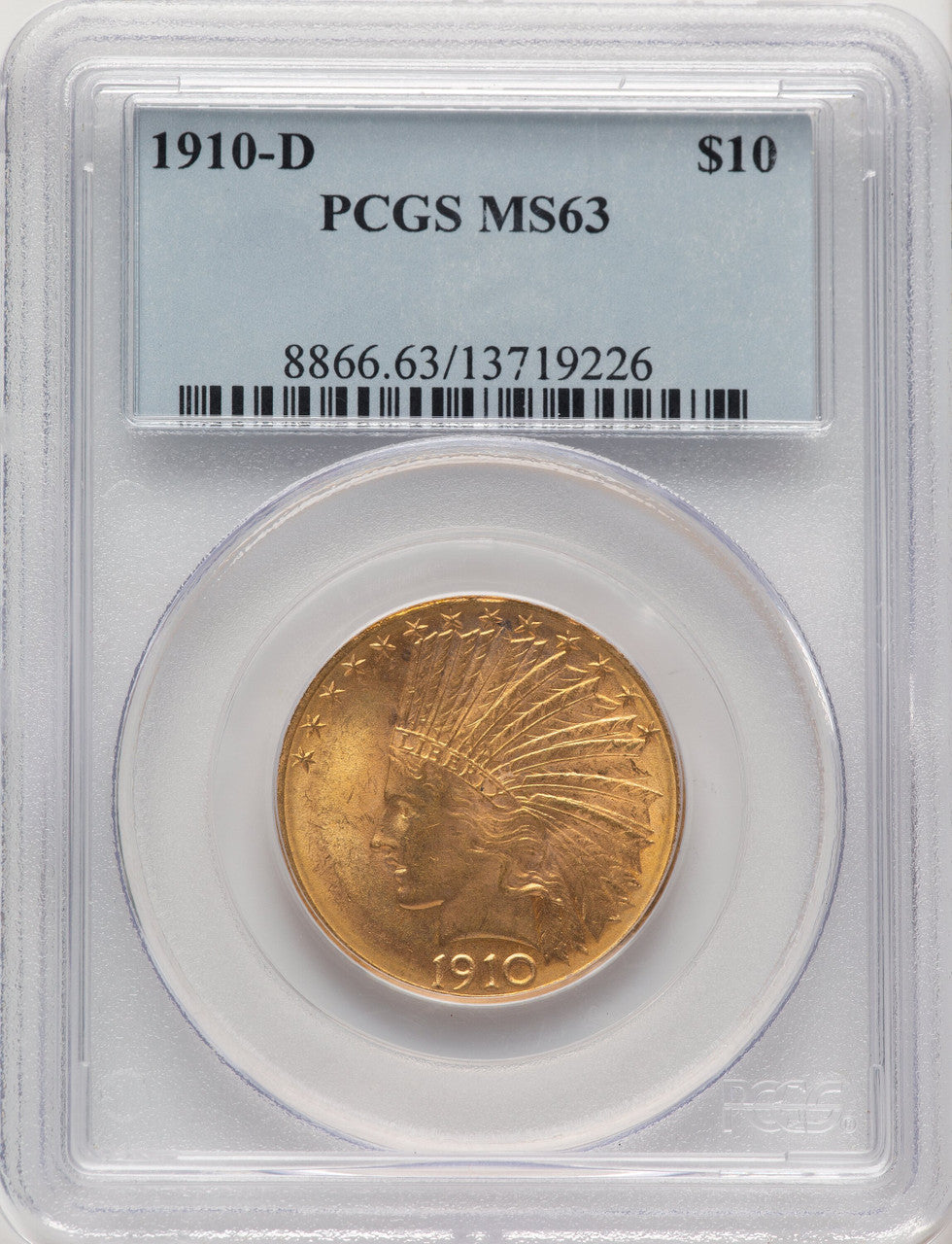 1910-D $10 Indian Eagle PCGS MS63 (506833001)