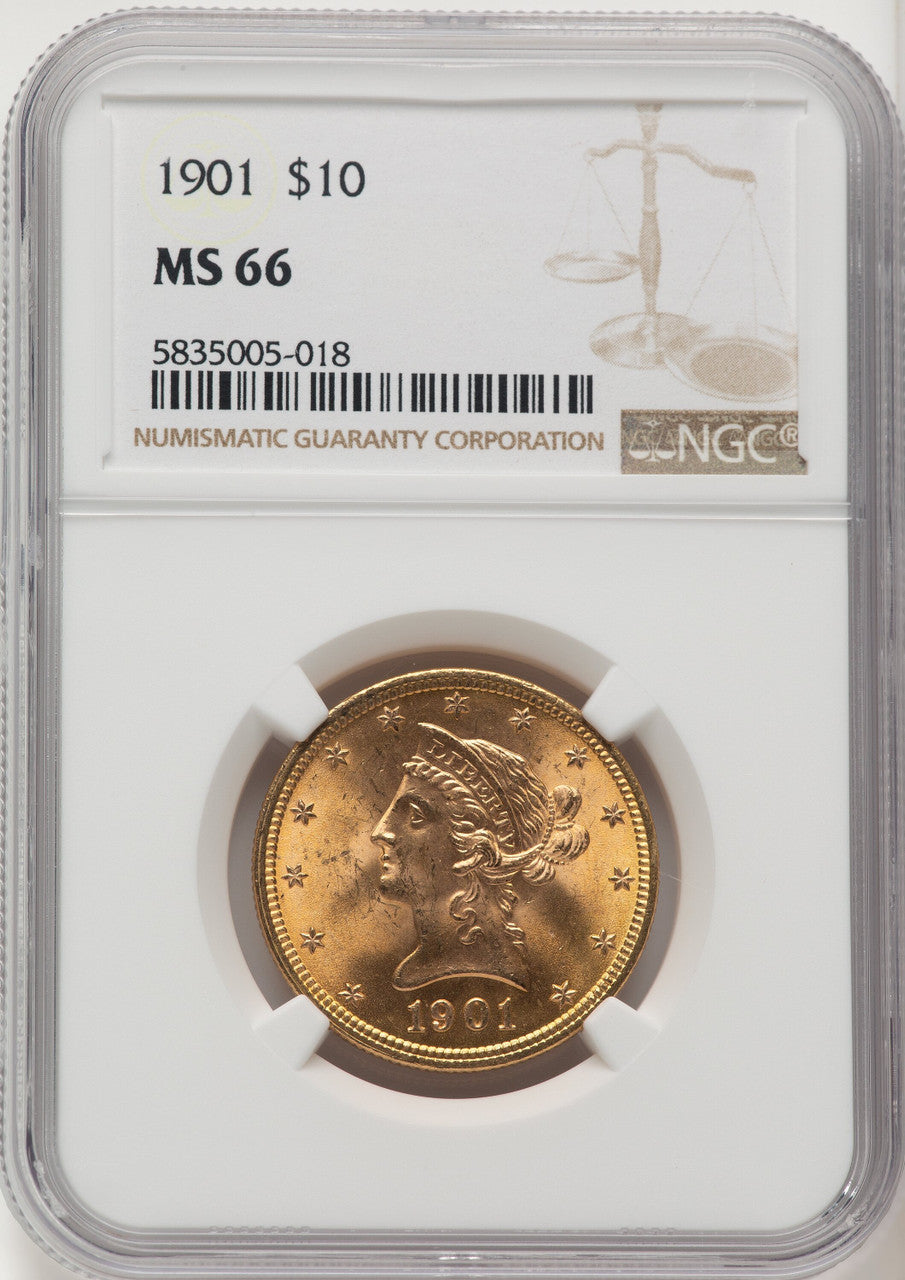 1901 $10 Liberty Eagle NGC MS66 (776083019)