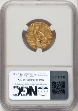 1908 $5 Indian Indian Half Eagle NGC MS63 (572251138)