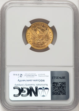 1896 $5 Liberty Half Eagle NGC MS63 (572278118)