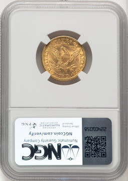 1899-S $5 Liberty Half Eagle NGC MS62