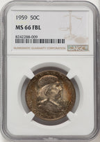 1959 50C FL Franklin Half Dollar NGC MS66