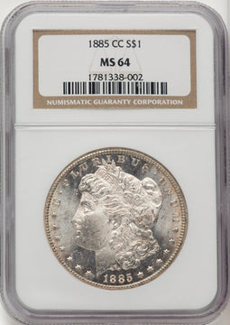 1885-CC Morgan Dollar NGC MS64
