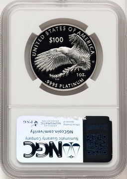 2019-W $100 One-Ounce Platinum Eagle Liberty Brown Label NGC PF70 (520684109)