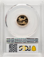 1995-W $5 Tenth-Ounce Gold Eagle Blue Gradient PCGS PR70 (776051002)