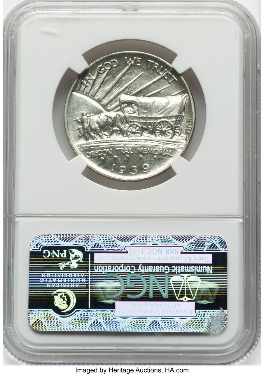 1939 50C Oregon CAC Commemorative Silver NGC MS67+ (777707023)