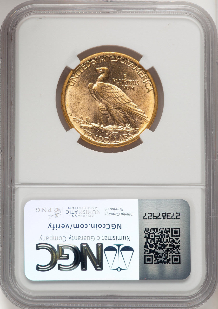 1908-D $10 NO MOTTO Indian Eagle NGC MS62 (506734069)