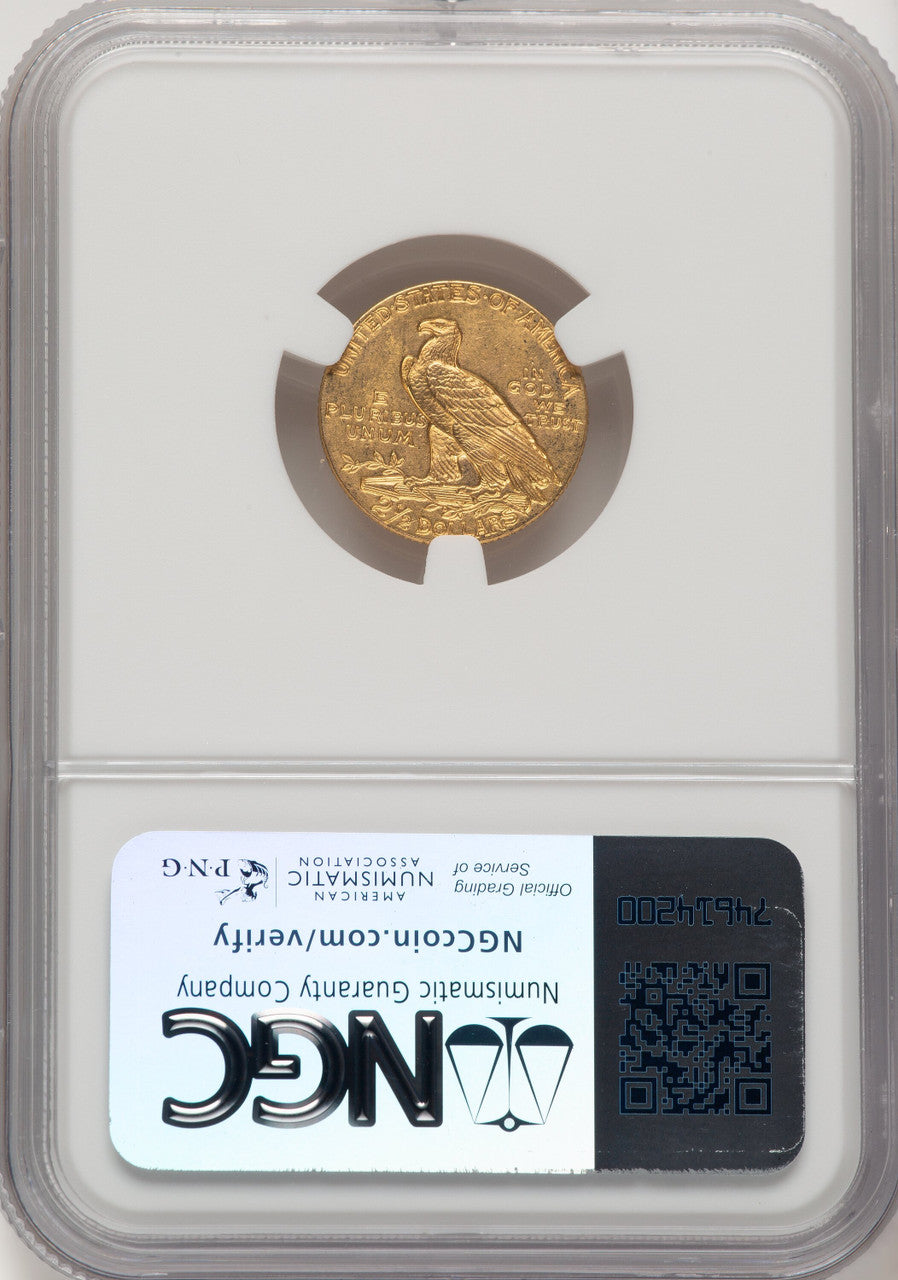 1914 $2.50 Indian Quarter Eagle NGC MS62 (774313009)