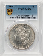 1891-O Morgan Dollar PCGS MS64 (774539003)