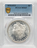 1878 8TF Morgan Dollar PCGS MS65 (774262017)