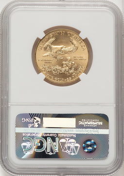 2014 $25 Half-Ounce Gold Eagle NGC MS70 Ed Moy