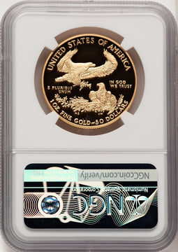 2021-W $50 One Ounce Gold Eagle T-1 First Strike NGC PF70