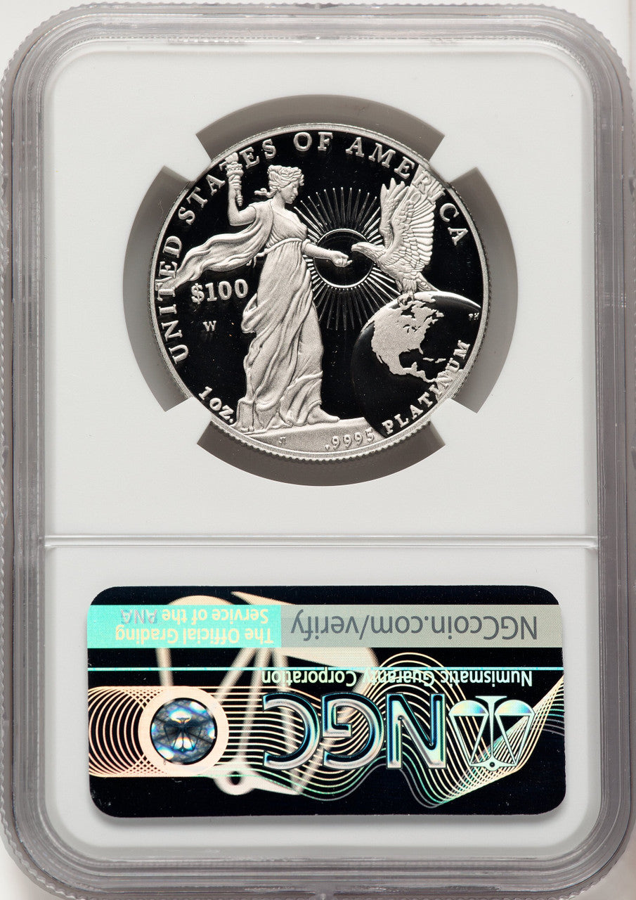 2015-W $100 One-Ounce Platinum Eagle Mike Castle NGC PF70