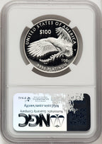 2021-W $100 One-Ounce Platinum Eagle Freedom of Religion Brown Label NGC PF70 (520703050)