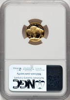 2008-W $5 Tenth-Ounce Gold Buffalo .9999 Fine Gold Brown Label NGC PF70 (776174020)