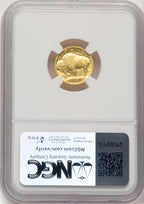 2008-W Burnished Gold Buffalo 1.85 oz 1.85 oz Brown Label NGC MS70