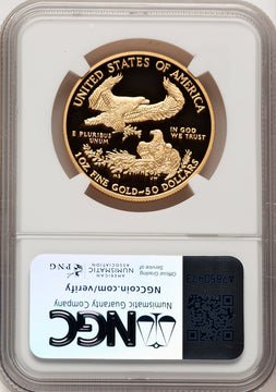 2013-W $50 One-Ounce Gold Eagle Brown Label NGC PF70 (775677004)
