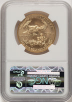 2012-W $50 One Ounce Gold Eagle First Strike ER Blue NGC MS70 (776229005)