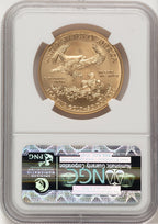 2012-W $50 One Ounce Gold Eagle Brown Label NGC MS70 (776229008)
