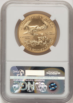 2013-W $50 One-Ounce Gold Eagle First Strike ER Blue NGC MS70 (776229013)