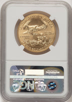 2013-W $50 One-Ounce Gold Eagle First Strike ER Blue NGC MS70 (776229013)