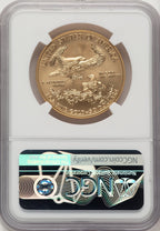 2019-W $50 One-Ounce Gold Eagle FDI Kenneth Bressett Red Book NGC MS70