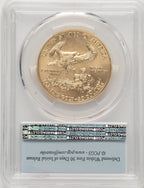 2019-W $50 One Ounce Gold Eagle Burnished First Strike FS Flag PCGS SP70 (776229023)