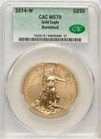 2014-W $50 One-Ounce Gold Eagle CACG SP70