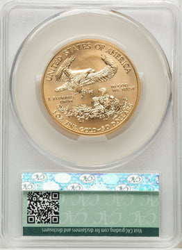 2014-W $50 One-Ounce Gold Eagle CACG SP70