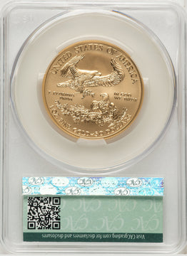 2019-W $50 One-Ounce Gold Eagle Burnished CACG SP70