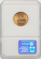 1908 $5 Liberty Liberty Half Eagle NGC MS65 (776203006)