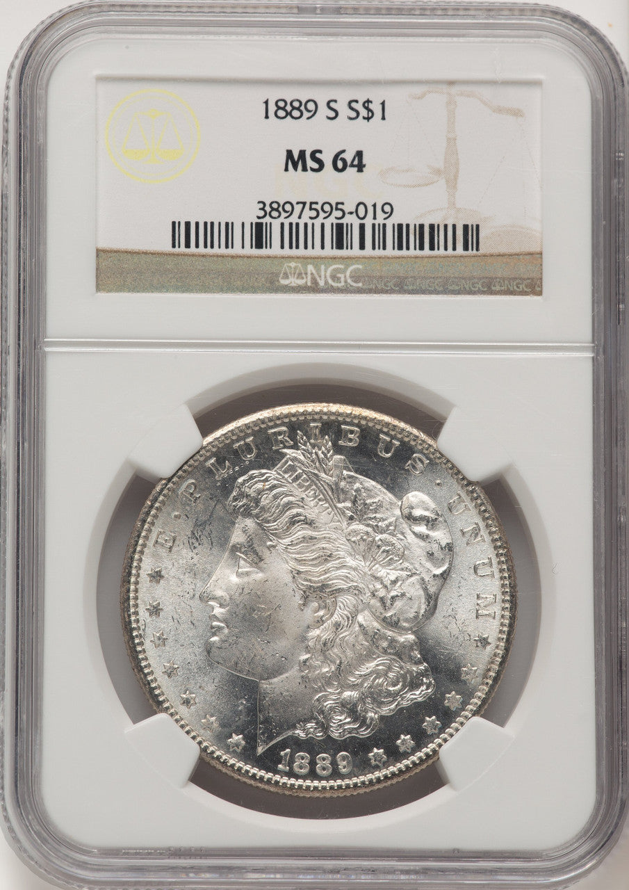 1889-S Morgan Dollar NGC MS64
