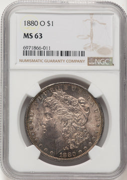 1880-O Morgan Dollar NGC MS63 (776289001)