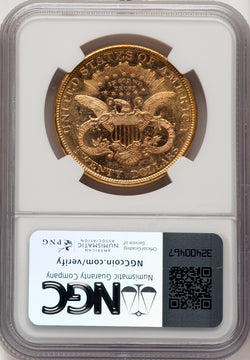 1877 $20 PL Liberty Double Eagle NGC MS60
