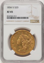 1856-S $20 Liberty Double Eagle NGC XF45 (520706032)