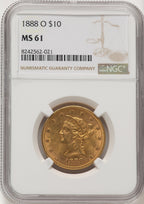 1888-O $10 Liberty Eagle NGC MS61 (177269442)