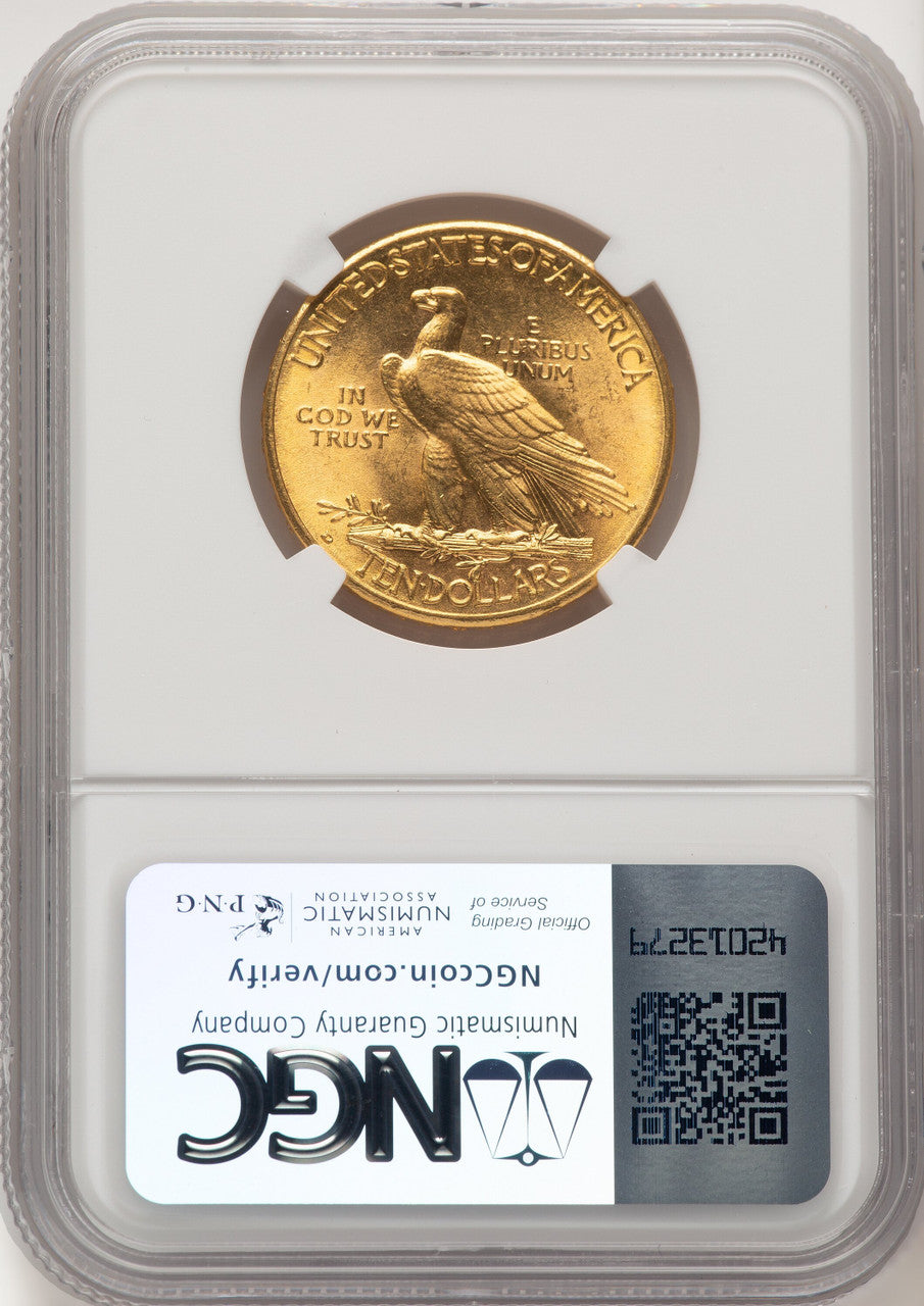 1910-D $10 Indian Eagle NGC MS62 (506816001)