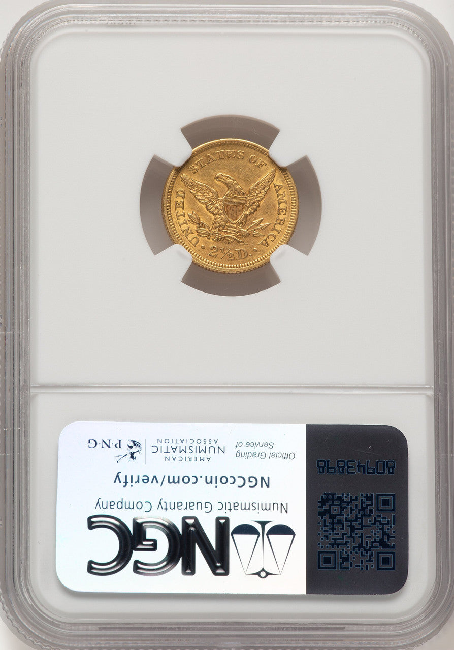 1854 $2.50 Liberty Quarter Eagle NGC AU58 (506841019)