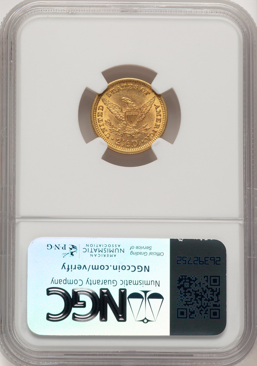 1896 $2.50 Liberty Quarter Eagle NGC MS62