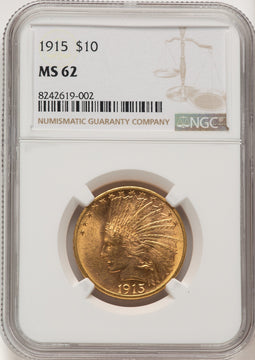 1915 $10 Indian Eagle NGC MS62 (506839002)