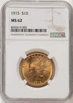 1915 $10 Indian Eagle NGC MS62 (506839002)