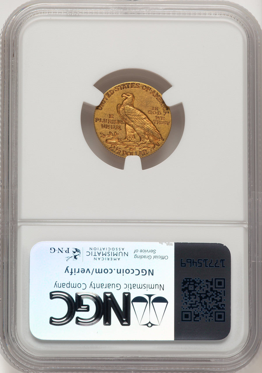1911-D $2.50 Indian Quarter Eagle NGC AU58