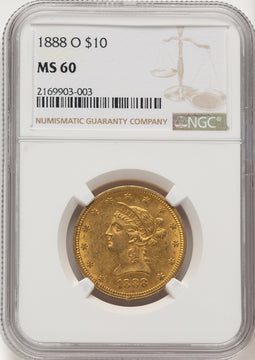 1888-O $10 Liberty Eagle NGC MS60