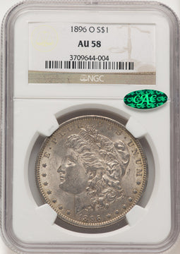 1896-O CAC Morgan Dollar NGC AU58