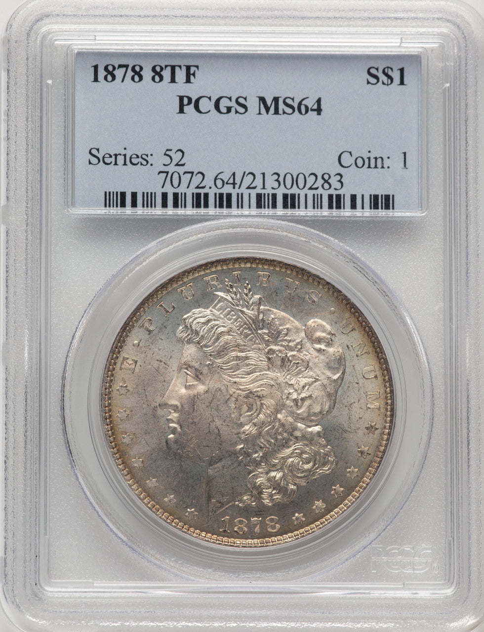 1878 8TF Morgan Dollar PCGS MS64 (520884002)