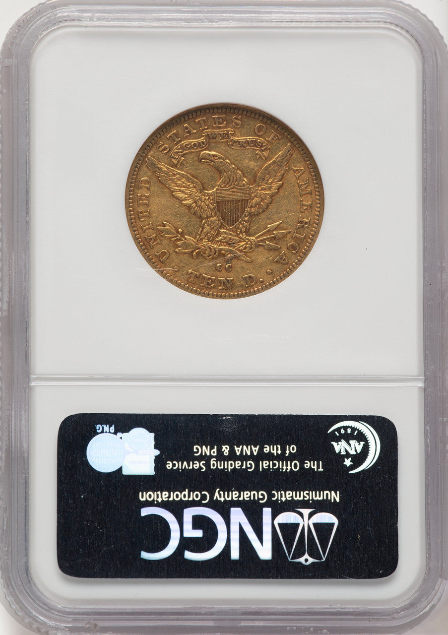 1892-CC $10 Liberty Eagle NGC AU55 (520884027)