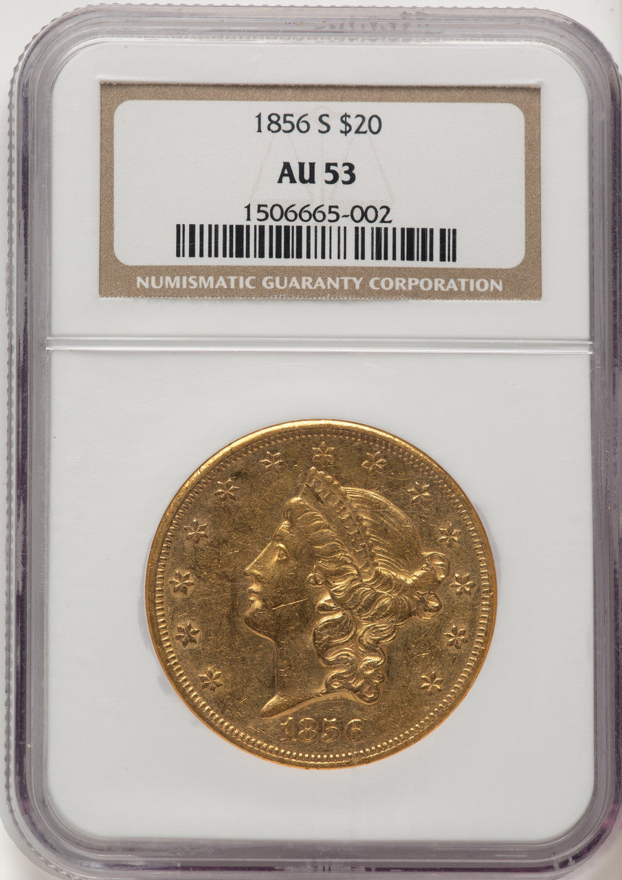 1856-S $20 Liberty Double Eagle NGC AU53 (520884028)